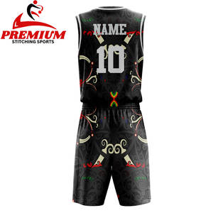 Ventes en gros d'usine Maillot de basket-ball Costume de sport Logo imprimé de haute qualité personnalisé Nom Maillot de basket-ball pour hommes et jeunes Uniformes de basket-ball - Product Image 2