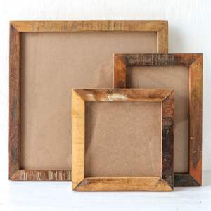Classic Multi-size Wooden <b>Photo</b> <b>Frame</b> Set for Home Wall <b>Gallery</b> and Table Decoration Eco-Friendly Handmade Coaster - Product Image 3