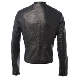 Chaquetas de Cuero PU de Alta Calidad para Hombre, Primavera, Otoño, Cuello Alto Sólido, Chaqueta Personalizada de Buena Calidad y a la Moda para Hombre - Product Image 1