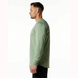 เสื้อยืดแขนยาวสำหรับผู้ชายเสื้อยืดแฟชั่นแขนยาวเสื้อ100% - Product Image 4