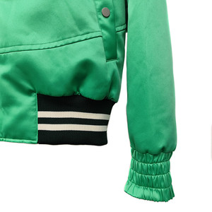 เสื้อแจ็กเก็ตบอมเบอร์ผ้าซาตินเสื้อแจ็กเก็ตเบสบอลวิทยาลัยสั่งทำได้ - Product Image 3