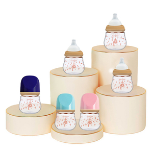 Botol Susu Bayi Kaca Grosir, Kristal Jernih Alami Anti Kolik Anti Tersedak Bebas BPA, Botol Susu Bayi Baru Lahir Motif Kartun - Product Image 3