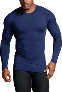 Custom Logo <b>Compression</b> <b>Shirt</b> For Fitness Enthusiasts Made With Moisture Wicking Polyester Spandex Fabric For Active Wear - Product Image 3