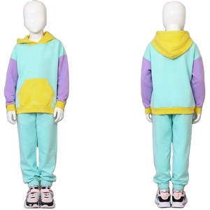 Conjunto Deportivo de 2 Piezas para Niños, con Capucha, 100% Algodón, Estampado, para Exteriores, al por Mayor, Transpirable, con Cintura Elástica - Product Image 6