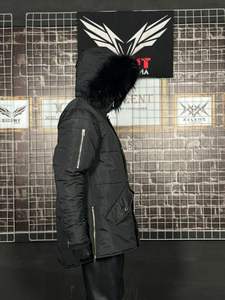 Abrigo acolchado alternativo de lona ligera para hombre, chaqueta de invierno empacable, cuello con capucha, decoración bordada, aislamiento cálido - Product Image 2