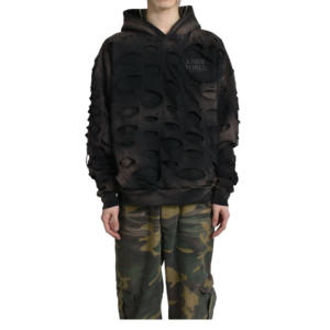 Sweat à capuche en coton épais pour hommes pull polaire impression hiver chaud solide avant Streetwear surdimensionné à capuche hiver - Product Image 1