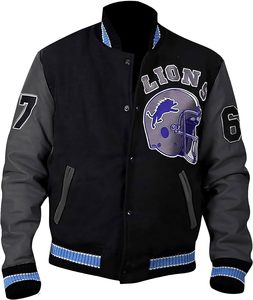 Veste de baseball varsity à col montant personnalisé, 100% coton, saison hivernale, respirante, design OEM pour homme - Product Image 3