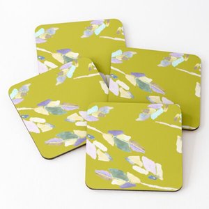 971 bois de manguier/bois d'acacia sur sous-verre de service à thé imprimé 4 pièces ensemble accessoires de cuisine sous-verres - Product Image 6