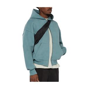 OEM 2025 Unisex de alta calidad Streetwear personalizado bordado 100% algodón sudaderas con capucha para hombres niños de gran tamaño cremallera invierno - Product Image 3