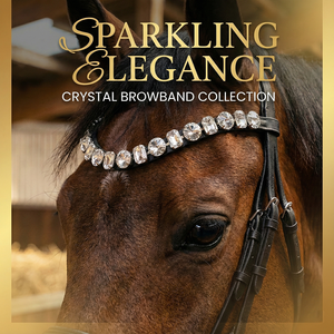 Frontal de Cuero Negro Curvo con Cristales y Diamantes de Imitación Transparentes para Brida de Caballo, Tamaño y Empaque Personalizables, Calidad A+ Certificada - Product Image 2