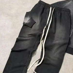 Custom SweatSuits Men Streetwsear Vintage 100% Cotton Sun Faded Acid Wash <b>Zip</b> <b>up</b> <b>Hoodies</b> and Sweatpants Set Men Tracksuits - Product Image 6