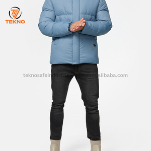 Veste personnalisée manteaux en duvet de canard de haute qualité épais et chauds à capuche noir hiver veste coupe-vent grande taille pour hommes - Product Image 2