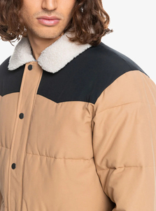 Winter Outdoor Men's Canvas Stand Collar Front Logo Puffer Jacket Breathable Eco-Friendly <b>Windproof</b> Quick Dry Low Price - Product Image 5