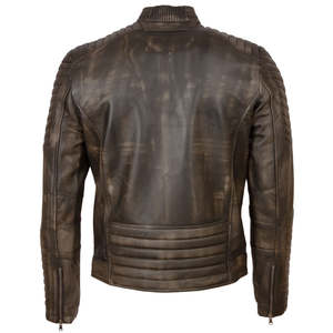 Blouson de moto unisexe en cuir pleine fleur coupe-vent, qualité supérieure toutes saisons, vente en gros directe usine 2026 - Product Image 2