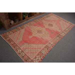 พรมสีเบจสไตล์โบฮีเมียนสไตล์วินเทจสไตล์ตุรกี3.8 x 7.6ft พรมขนแกะสำหรับห้องโถงห้องนอนพรมสี่เหลี่ยม - Product Image 5