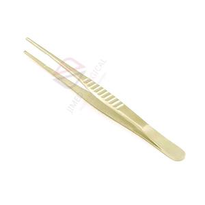 คีมผ่าตัดแบบไม่ทำลายเนื้อเยื่อ ดีเบคีย์ 16 ซม. ยี่ห้อ JIMED SURGICAL |   แหนบสแตนเลสสำหรับผ่าตัด ขนาด 2.7 มม. ใช้แรงดันด้วยมือ สีทองอ่อน - Product Image 3