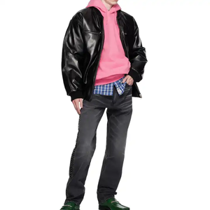 Custom Streetwear Sudadera con capucha de algodón de gran tamaño de peso pesado de lujo Rosa Sudaderas con capucha 400 GSM para los hombres - Product Image 2