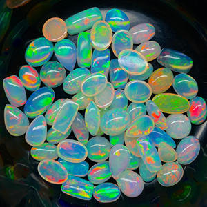 Lot de formes mélangées d'opale éthiopienne naturelle Multi Flashy Welo Opal Gemstone - Product Image 6