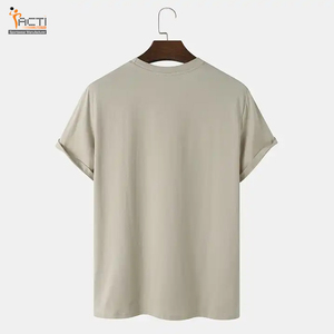 T-shirt pour hommes 100% coton col rond personnalisé OEM Logo personnalisé couleur Design T-shirt pour hommes vente en gros - Product Image 2