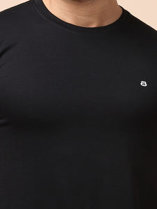 เสื้อยืดผ้าฝ้ายพอดีตัวสำหรับผู้ชายผ้านิ่มระบายอากาศได้ดีเสื้อผ้าลำลองมีสไตล์สีพื้นอเนกประสงค์ - Product Image 6