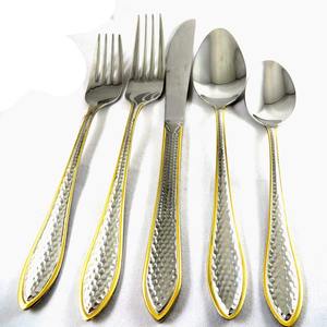 Venta directa de fábrica al por mayor de La India Cubiertos de cena de metal Juego de Cubiertos de Acabado plateado para uso de herramientas para comer comidas - Product Image 5