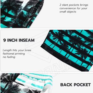 Pantalones de playa de secado rápido Pantalones cortos de natación sueltos estampados para hombres Pantalones cortos de fitness Pantalones cortos casuales para hombres - Product Image 3