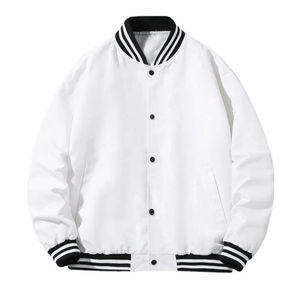 Veste universitaire personnalisée de haute qualité en laine à manches en cuir patchs en chenille avec style baseball - Product Image 4