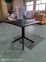 Tables d'appoint rectangulaires en MDF marbré de style nordique pour salons, avec chaises de salle à manger