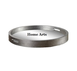 Plateau de service de nourriture de conception classique plateau de service de bonbons de forme ronde en aluminium fait à la main pour l'usage de vaisselle d'hôtel - Product Image 1