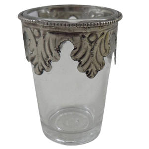 Bougeoir en aluminium argenté fait à la main classique bougeoir de salon et de mariage de Noël en vrac - Product Image 5