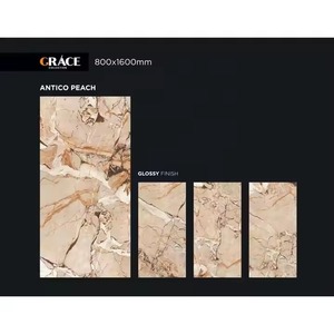 800X1600X9mm Azulejo de pared esmaltado pulido moderno 32x64 Aeroni Cobre Mármol Porcelana 80x160cm Azulejos de cerámica para piso - Product Image 5