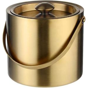 Compact Stainless Steel <b>Ice</b> <b>Bucket</b> with Double Insulation High-Capacity Cooling for Boats Efficient Metal Tool - Product Image 5