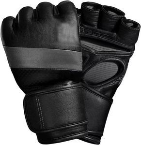 High Quality Customizable Leather MMA Gloves Full Finger Non-<b>Slip</b> Adjustable Wrist Strap Unisex Outdoor Training - Product Image 3