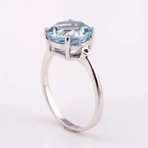 Anillo de plata de ley 2023 para mujer, anillo de plata de Tailandia con piedra turquesa - Product Image 3