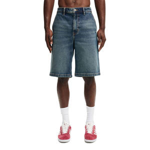 Shorts en jean pour hommes, coupe slim, extensible, en coton durable, décontracté pour l'été, respirant, confortable, élégant, mode urbaine - Product Image 6
