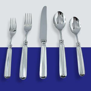 Ensemble de couverts personnalisés en acier inoxydable étain 5 pièces faits à la main, parfaits pour les restaurants et les célébrations de mariage - Product Image 5