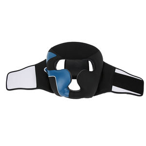 หมวกกันน็อคป้องกันศีรษะทำจากหนังสามารถปรับแต่งได้สำหรับคาราเต้เทควันโดและชกมวยโดยตรงจากโรงงาน - Product Image 4