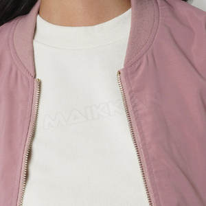 Chaqueta Bomber Lisa de Invierno para Mujer, Relleno de Algodón, Tejido de Lona Transpirable, Impermeable, Cortavientos, Ropa de Calle para Adultos - Product Image 3