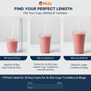 Pailles en papier Nidy, pailles écologiques de qualité alimentaire pour une expérience de boisson sûre, compostable et durable. - Product Image 2