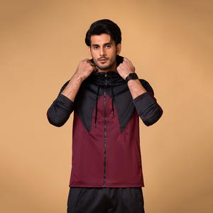 Ensemble de survêtement streetwear pour homme, coupe classique, 100% fibre de bambou, avec logo personnalisé, comprenant un sweat à capuche zippé et un pantalon de jogging - Product Image 4