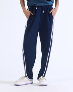 Pantalon de jogging chaud d'hiver pour hommes Pantalon de survêtement en polaire épaisse et douce avec poches élastiques à la taille Style Streetwear personnalisé Design avant plat - Product Image 5