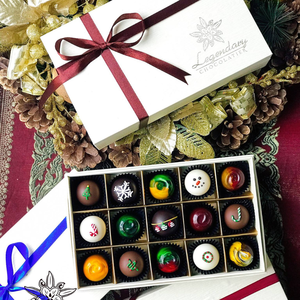 Bolas de Chocolate con trufas, decoración hecha a mano, marca vietnamita, venta al por mayor, para Navidad - Product Image 4