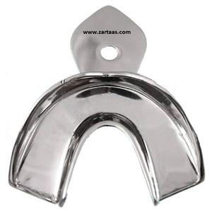 Bandeja de impresión no estéril de acero inoxidable de alta calidad para mandíbula inferior Fig 8. 55x37mm Fabricante y exportador - Product Image 5