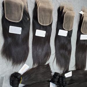 13x4ลูกไม้ใสผมสีดำธรรมชาติเวียดนามไม่ผ่านกระบวนการ - Product Image 2