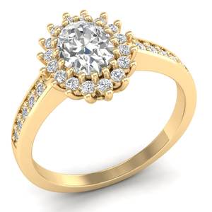 REYES Bague de fiançailles pour femme en argent sterling 925 0.98Ct Moissanite Prix de gros Cadeau d'anniversaire de mariage Bijoux fins - Product Image 2