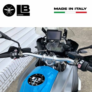 Tasto BMW a 2013 2022 compatibile con chiave 3D nero copri serbatoio adesivo per moto - Product Image 3