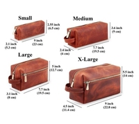 Trousse de Toilette de Voyage en Cuir et Toile pour Homme avec Compartiment à Bijoux et Rangement pour Ustensiles de Cuisine, Conception Pliable