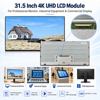 Module d'écran LCD TFT industriel ZDHQ personnalisé de 31,5 pouces FHD 3840*2160, écran d'affichage industriel, interface LVDS 30 broches pour moniteur