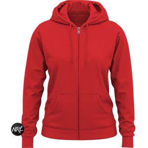 Sudadera con capucha Delta de poliéster 100% hecha a medida para mujer, Sudadera de punto de lana con cremallera completa y hombro caído con logotipo frontal para invierno - Product Image 5