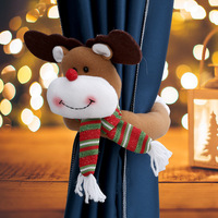 Attaches de rideaux de Noël créatifs : Décorations de figurines de dessins animés idéales pour les hôtels, les restaurants et les vitrines